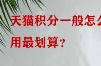 天貓積分一般怎么用最劃算？