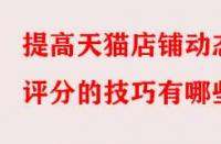 提高天貓店鋪動(dòng)態(tài)評(píng)分的技巧有哪些？