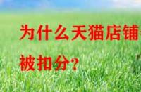 為什么天貓店鋪會(huì)被扣分？