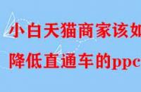 小白天貓商家該如何降低直通車的ppc？