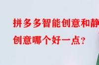 拼多多智能創(chuàng)意和靜態(tài)創(chuàng)意哪個(gè)好一點(diǎn)？